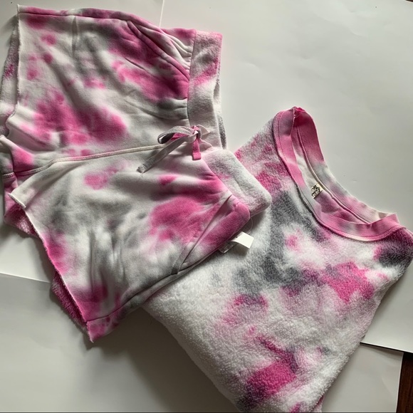 NWT Free People Kelly tie dye washed set, size XS - Picture 7 of 8